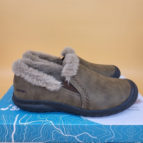 JSport Women's Brown Slip On Shoes - Picture 3 of 5